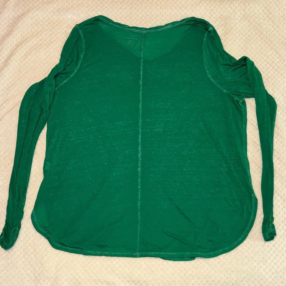 👚 Lane Bryant Sheer Heathered Green Long Sleeve Top – Women’s 18/20 - Picture 5 of 5